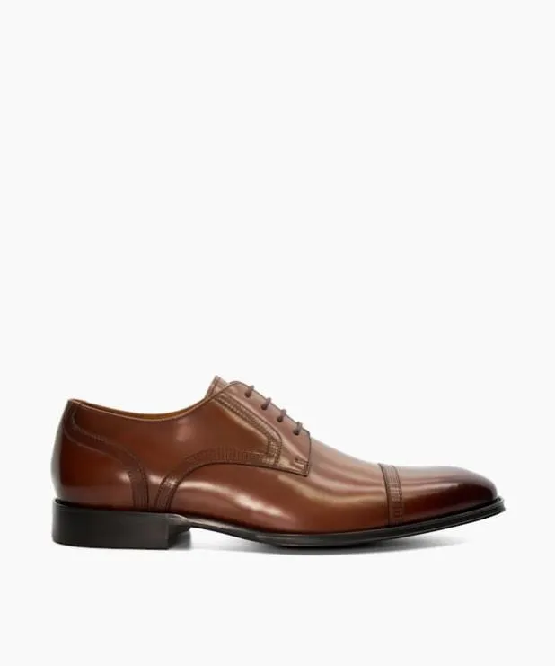 Dune London Brown Shoes Men Leather Derby Shoes Brown
