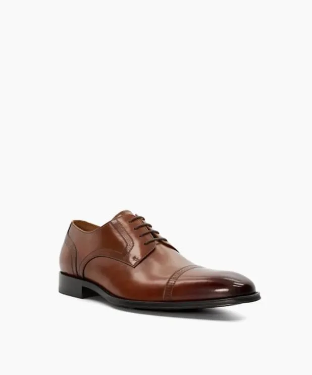 Dune London Brown Shoes Men Leather Derby Shoes Brown