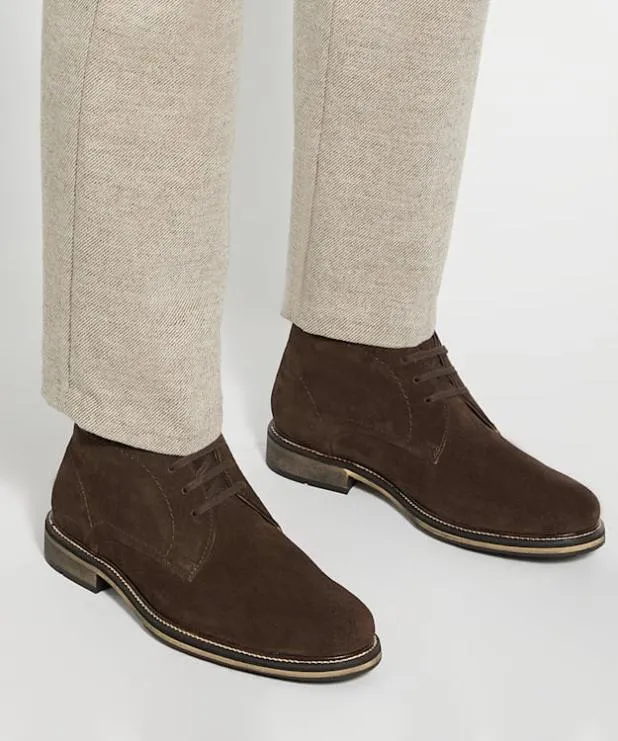 Dune London Chukka Boots Men Chukka Boots Brown Suede