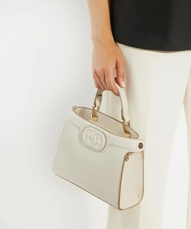 Dune London Crossbody Bags Women Embossed Logo Tote Bag White