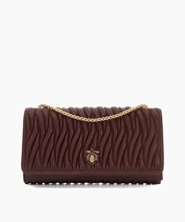 Dune London Crossbody Bags Women Quilted Leather Cross Body Bag Red