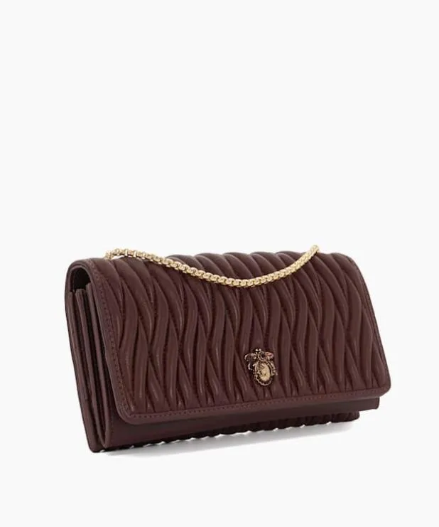 Dune London Crossbody Bags Women Quilted Leather Cross Body Bag Red