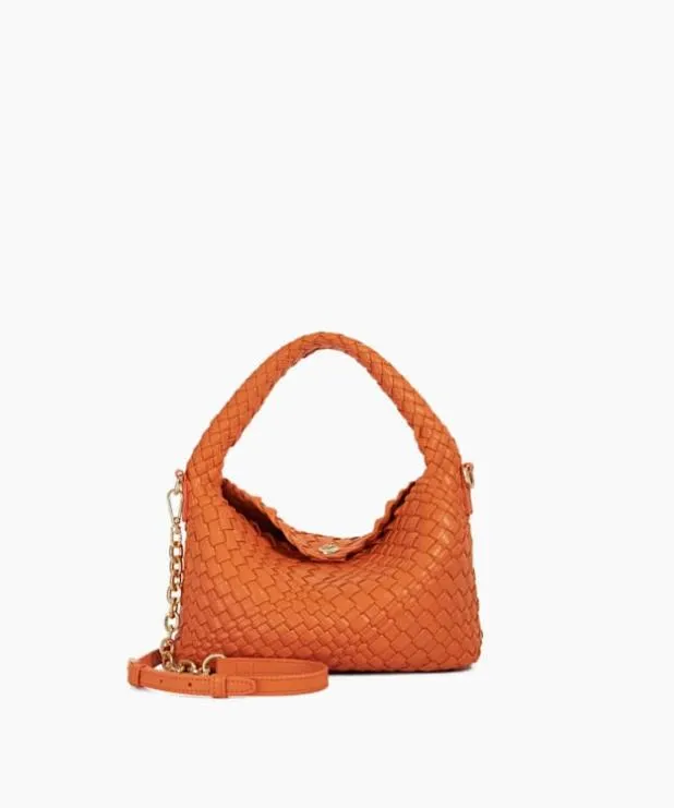Dune London Handbags Women Mini Woven Grab Bag Orange