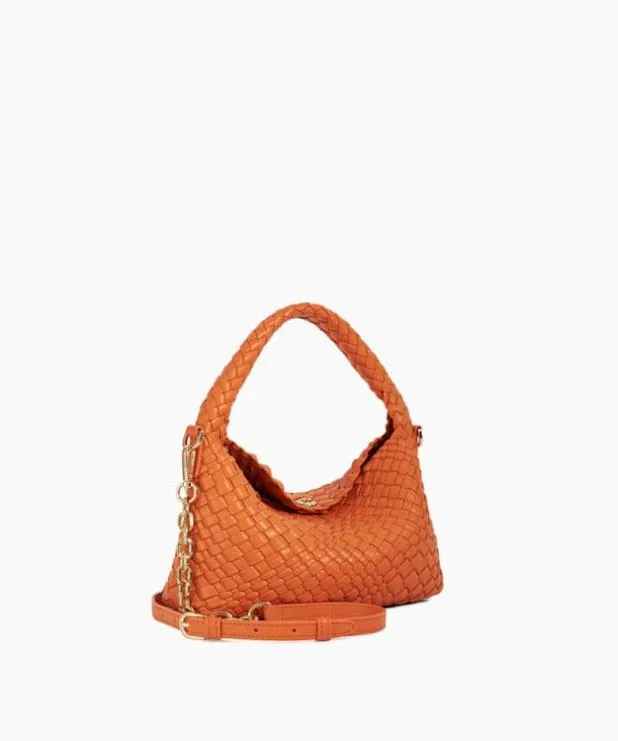 Dune London Handbags Women Mini Woven Grab Bag Orange