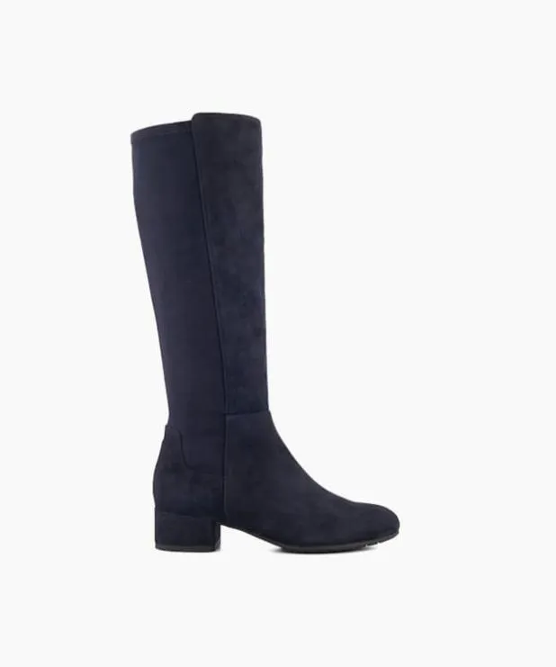 Dune London Knee High Boots Women Stretch KneeHigh Boots Blue