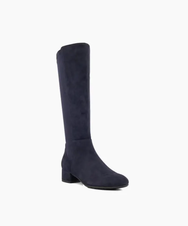 Dune London Knee High Boots Women Stretch KneeHigh Boots Blue
