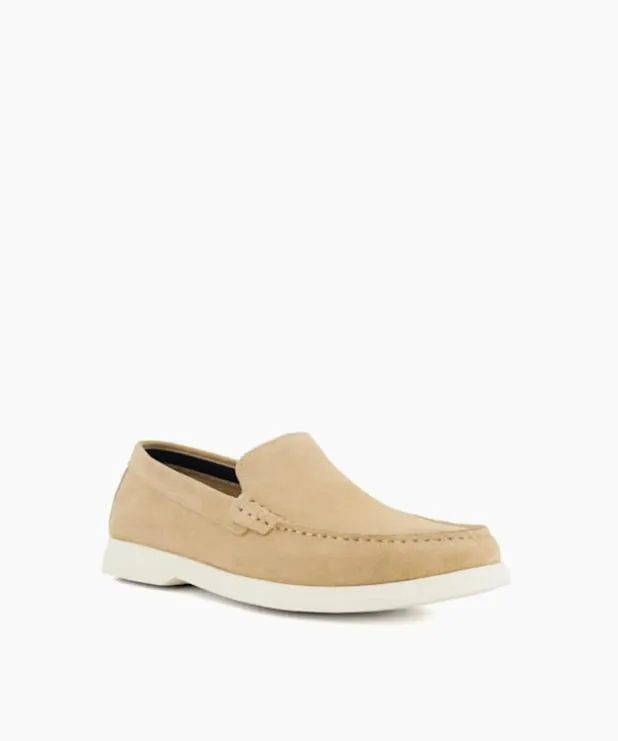 Dune London Loafers Men Casual Suede Loafers Neutral