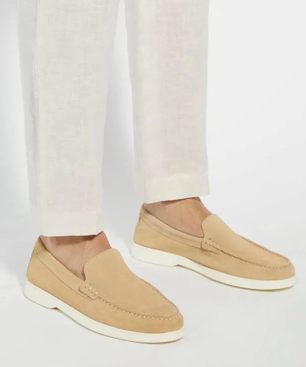 Dune London Loafers Men Casual Suede Loafers Neutral