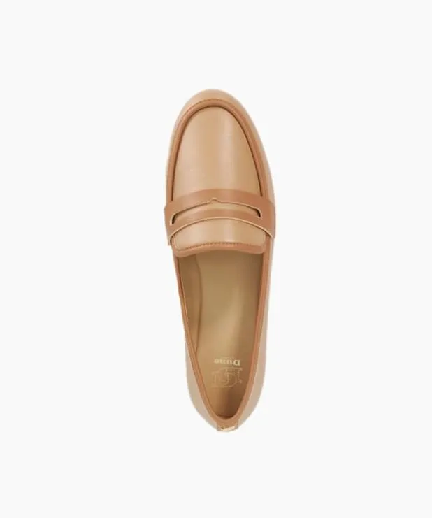 Dune London Loafers Women Leather Penny Loafers Brown
