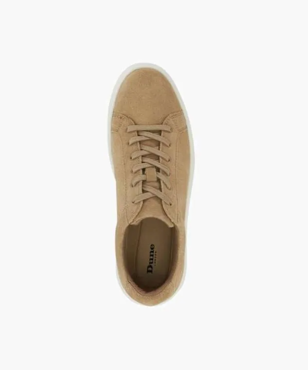 Dune London Trainers Men Suede Lace Up Shoes Neutral