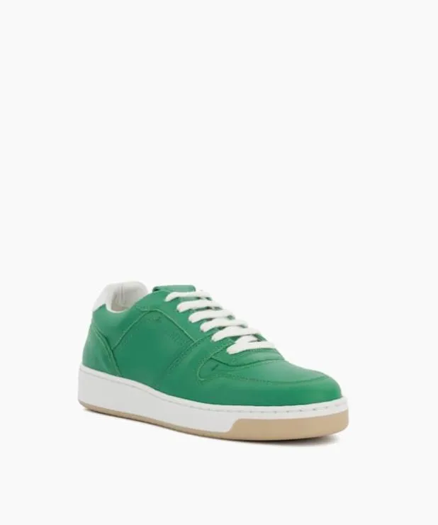 Dune London Trainers Women Leather LaceUp Trainers Green