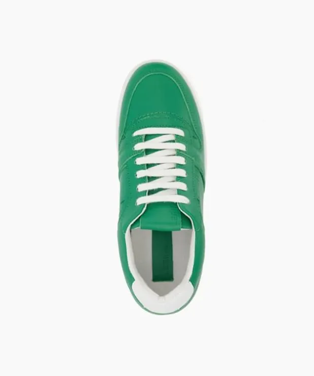 Dune London Trainers Women Leather LaceUp Trainers Green