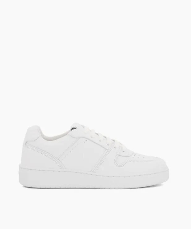 Dune London Trainers Women Leather LaceUp Trainers White Leather
