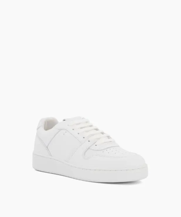 Dune London Trainers Women Leather LaceUp Trainers White Leather
