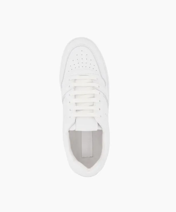 Dune London Trainers Women Leather LaceUp Trainers White Leather