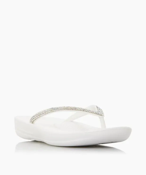 Dune London White Sandals Women Wedge Flip Flop White