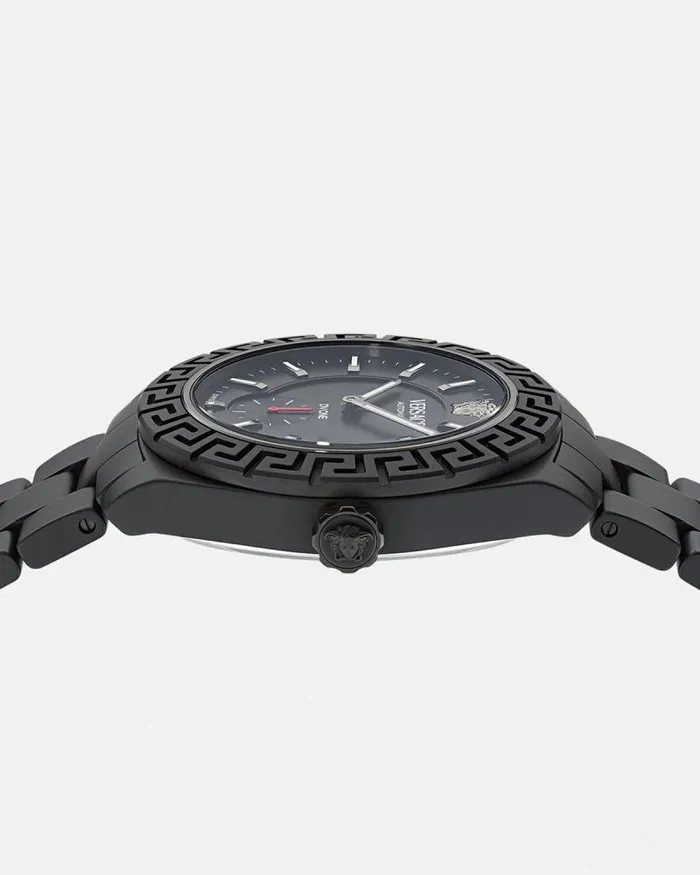 DV One Automatic Watch Black Men Versace Watches