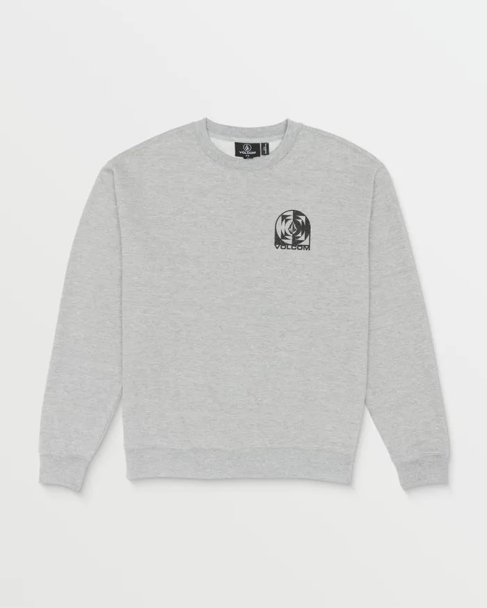 Echo Chamber Crew Sweatshirt 8211 Heather Grey Mens Volcom Hoodies and Sweatshirts Echo Chamber Crew Sweatshirt 8211 Heather Grey Mens Volcom Hoodies and Sweatshirts