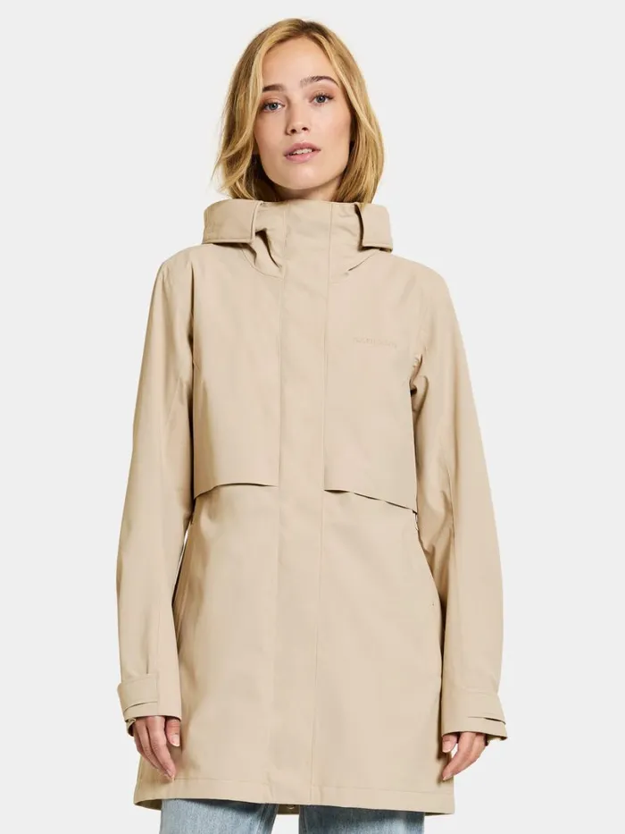 Edith Parka Clay Beige Women Didriksons Spring Jackets