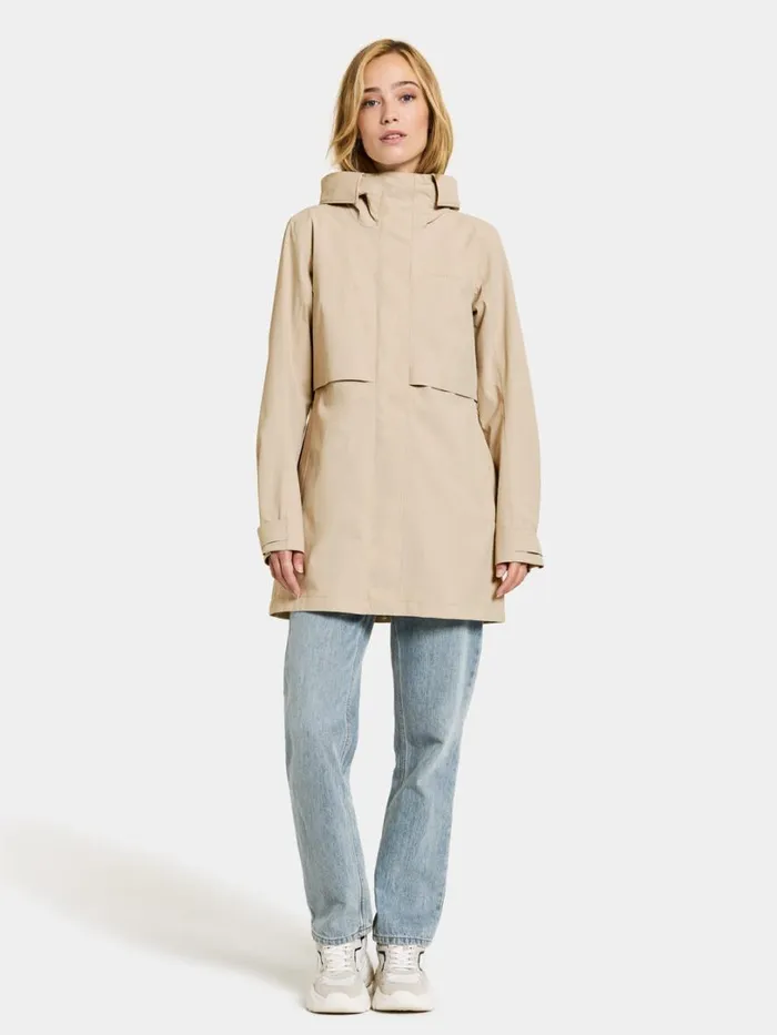 Edith Parka Clay Beige Women Didriksons Spring Jackets