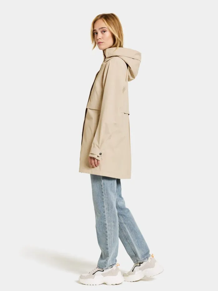 Edith Parka Clay Beige Women Didriksons Spring Jackets