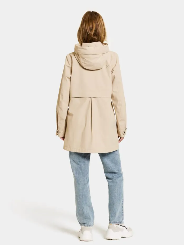 Edith Parka Clay Beige Women Didriksons Spring Jackets