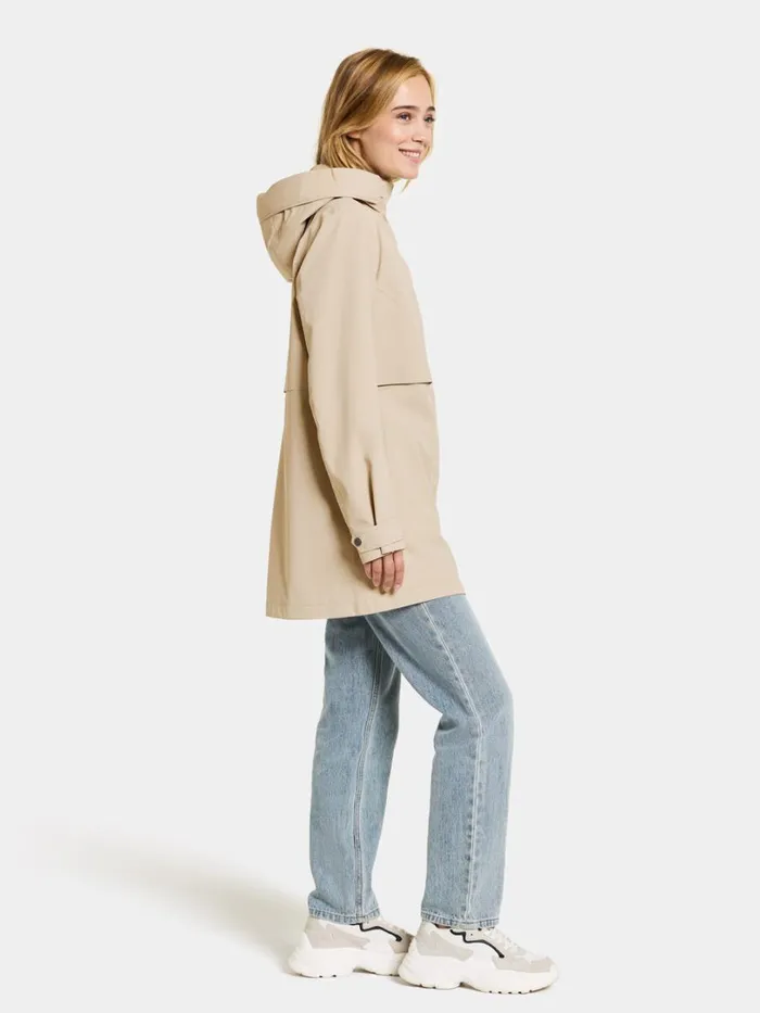 Edith Parka Clay Beige Women Didriksons Spring Jackets