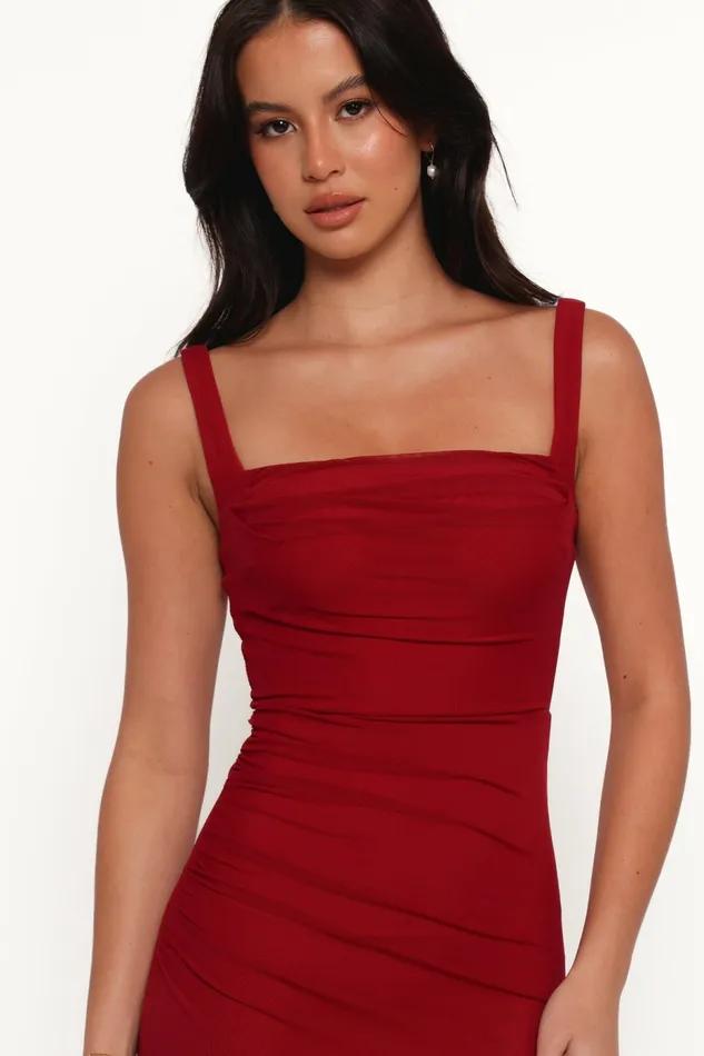 Eira Maxi Dress Wine Women Event Dresses Petal and Pup