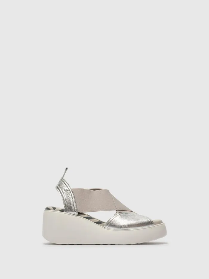 Elasticated Sandals DAIF216FLY SILVER Women Fly London Sandals