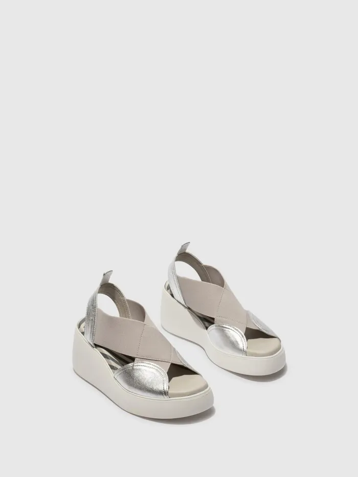 Elasticated Sandals DAIF216FLY SILVER Women Fly London Sandals