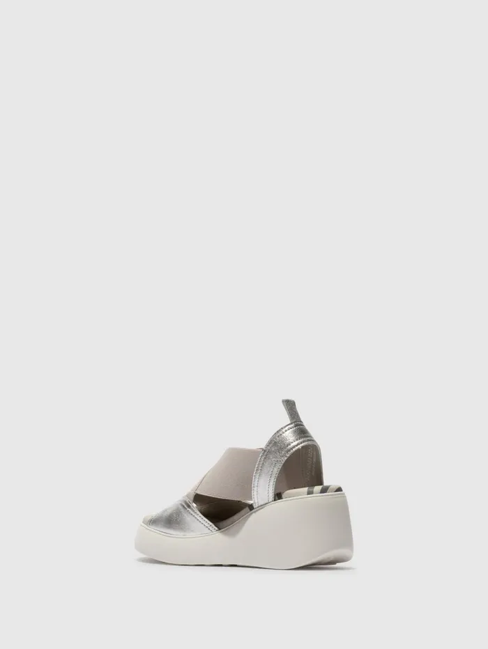 Elasticated Sandals DAIF216FLY SILVER Women Fly London Sandals