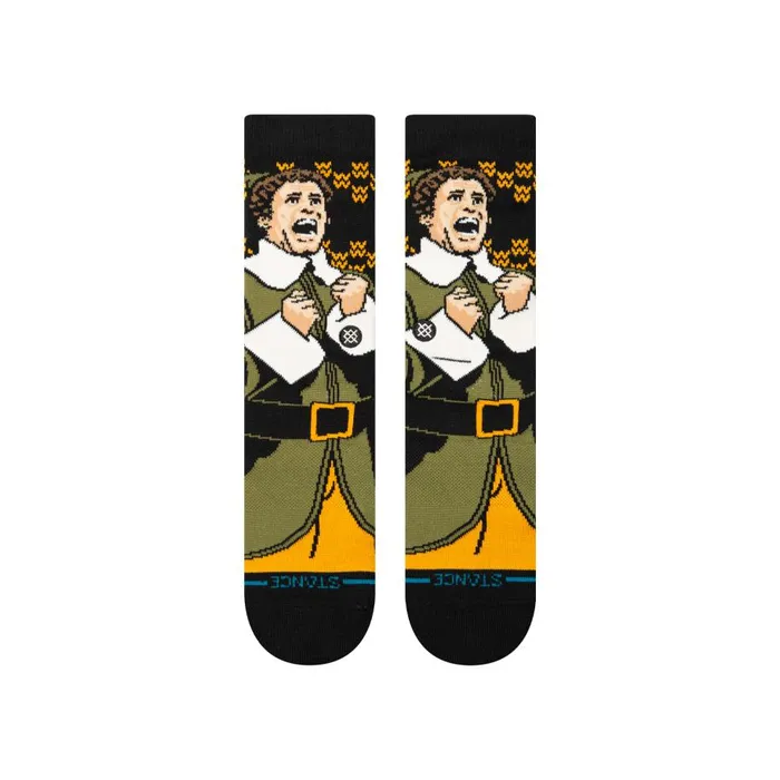 Elf X Stance Cotton Crew Socks Black MenWomen Stance Crew