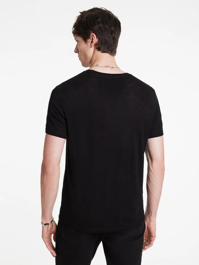 EMBELLISHED SKULL TEE Black Men John Varvatos Graphic Tees