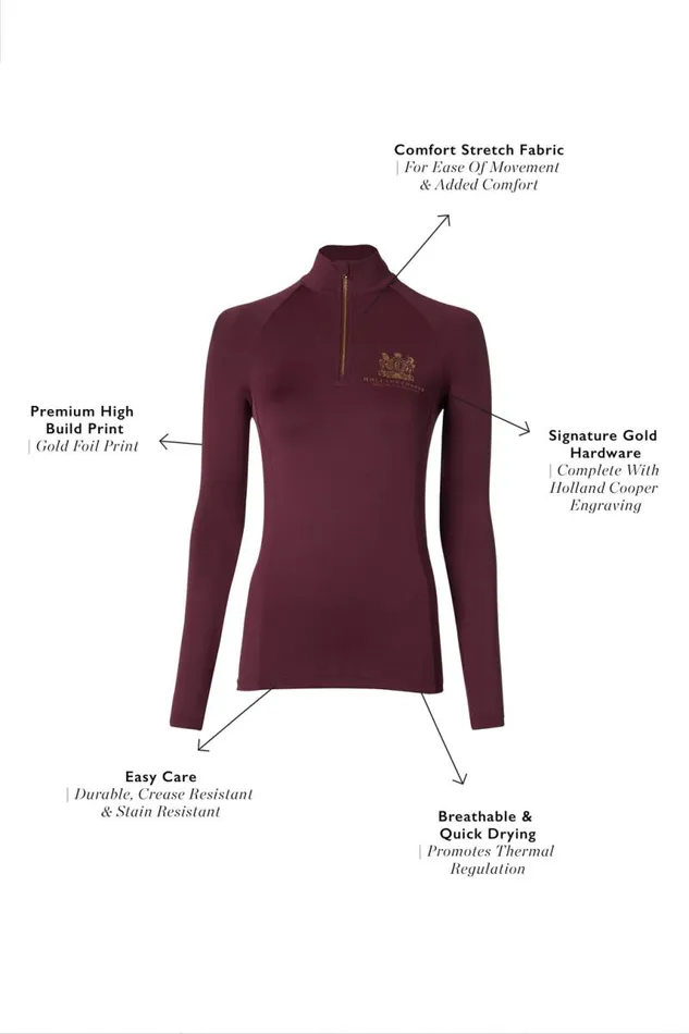 Equestrian Base Layers Holland Cooper Base Layer Mulberry