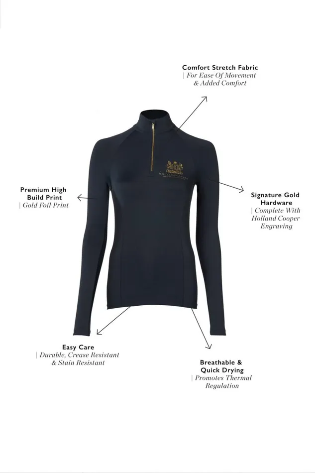 Equestrian Base Layers Holland Cooper Base Layer Slate Gold