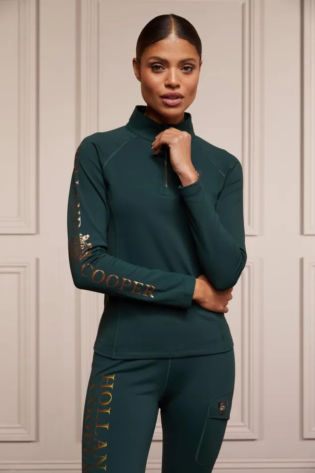 Equestrian Base Layers Holland Cooper Halcot Thermal Base Layer Petrol