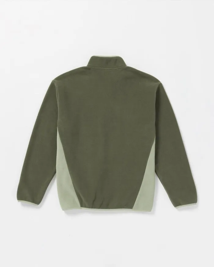 Error 92 Mock Neck Sweatshirt 8211 Winter Moss Mens Volcom Hoodies and Sweatshirts