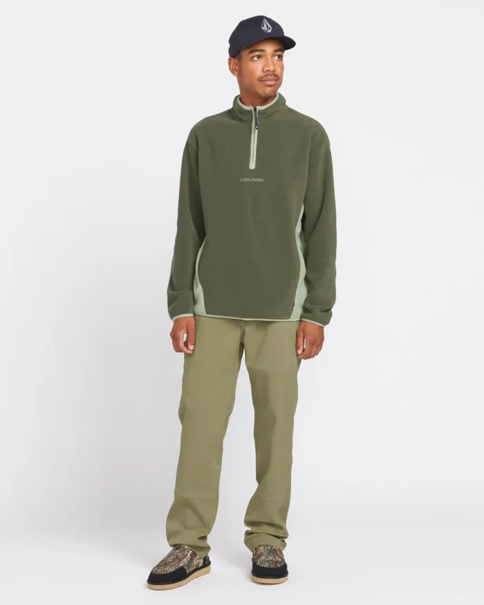 Error 92 Mock Neck Sweatshirt 8211 Winter Moss Mens Volcom Hoodies and Sweatshirts