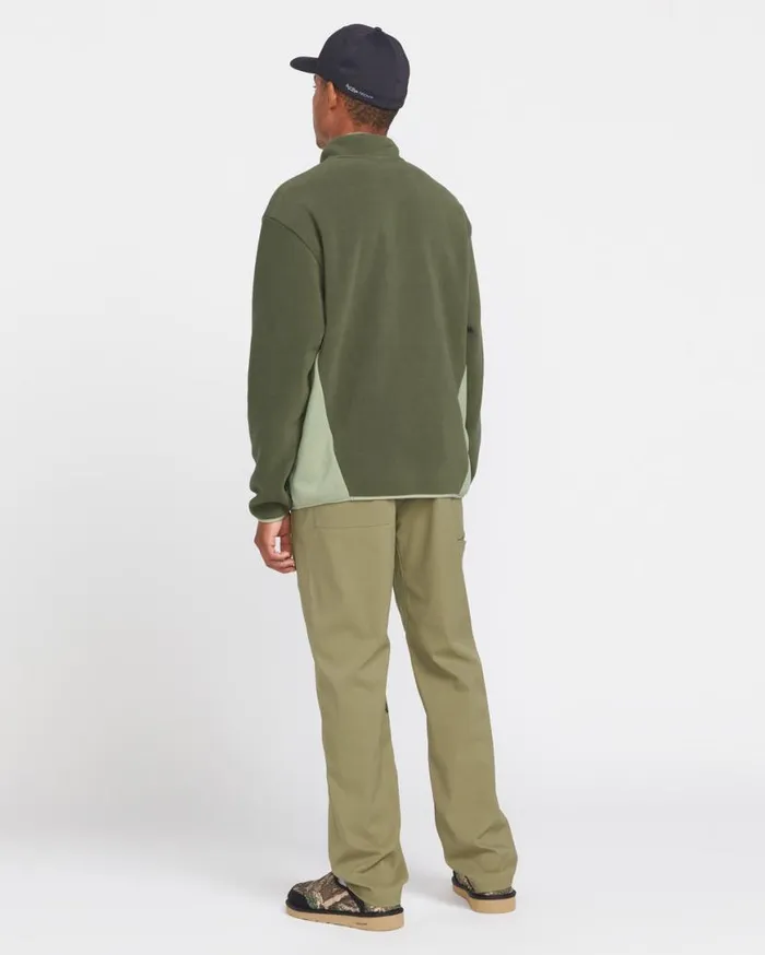 Error 92 Mock Neck Sweatshirt 8211 Winter Moss Mens Volcom Hoodies and Sweatshirts