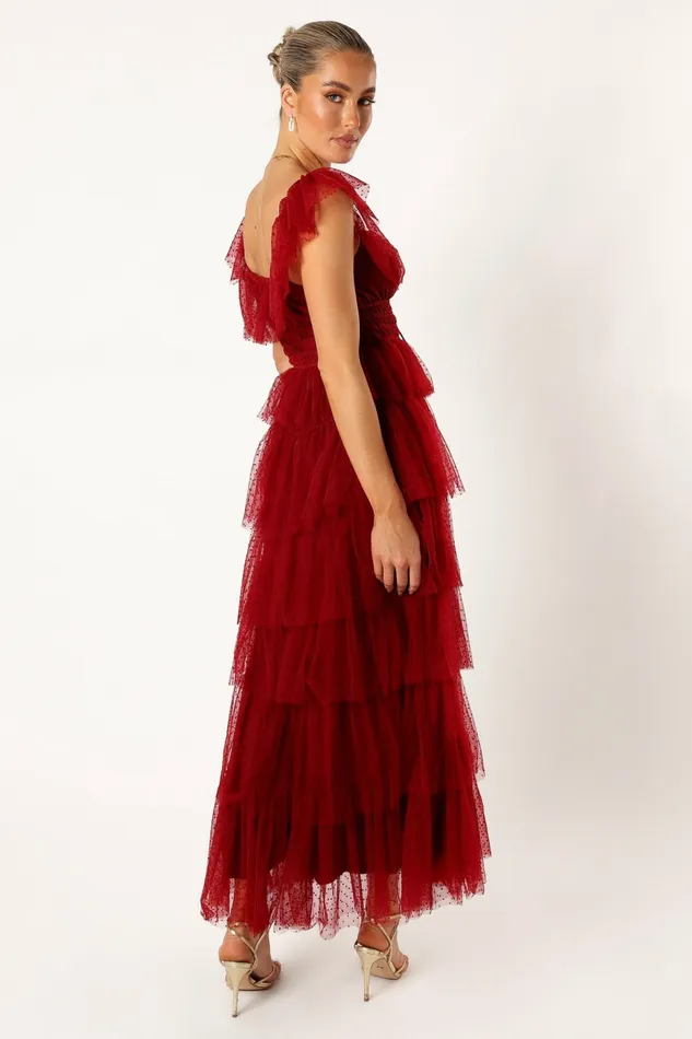 Event Dresses Petal and Pup Women Belle Maxi Dress Burgundy