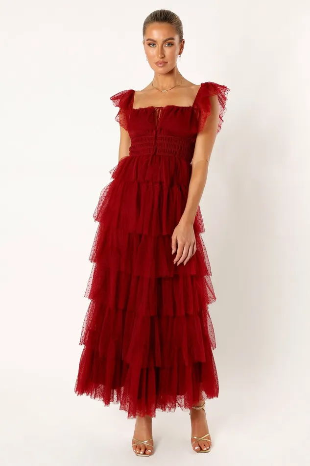 Event Dresses Petal and Pup Women Belle Maxi Dress Burgundy