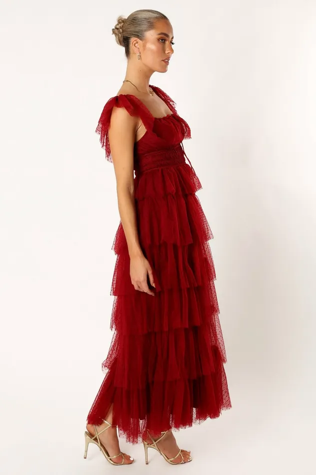 Event Dresses Petal and Pup Women Belle Maxi Dress Burgundy
