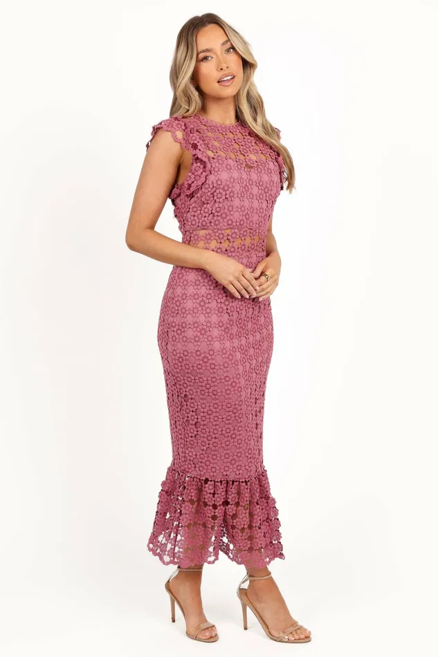 Event Dresses Petal and Pup Women Lauren Dress Dark Rose