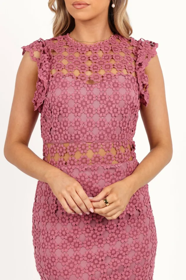 Event Dresses Petal and Pup Women Lauren Dress Dark Rose