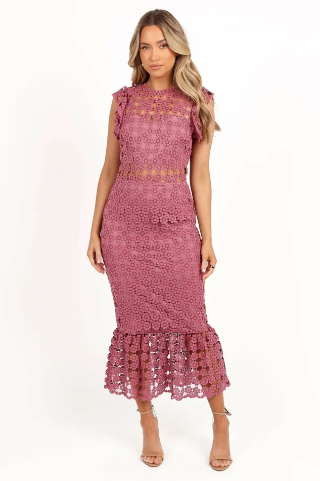 Event Dresses Petal and Pup Women Lauren Dress Dark Rose