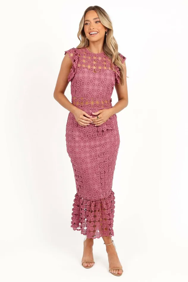 Event Dresses Petal and Pup Women Lauren Dress Dark Rose