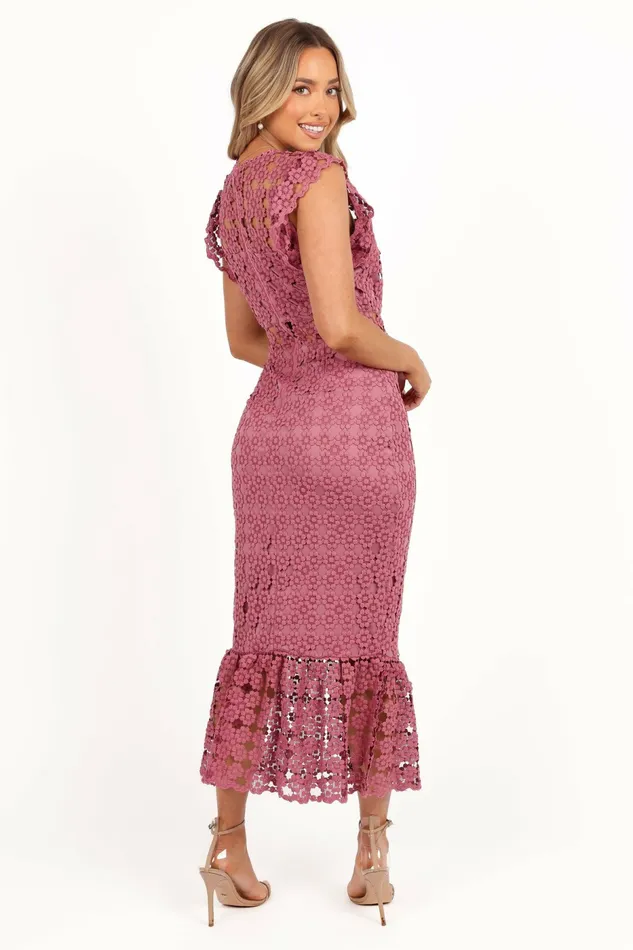 Event Dresses Petal and Pup Women Lauren Dress Dark Rose