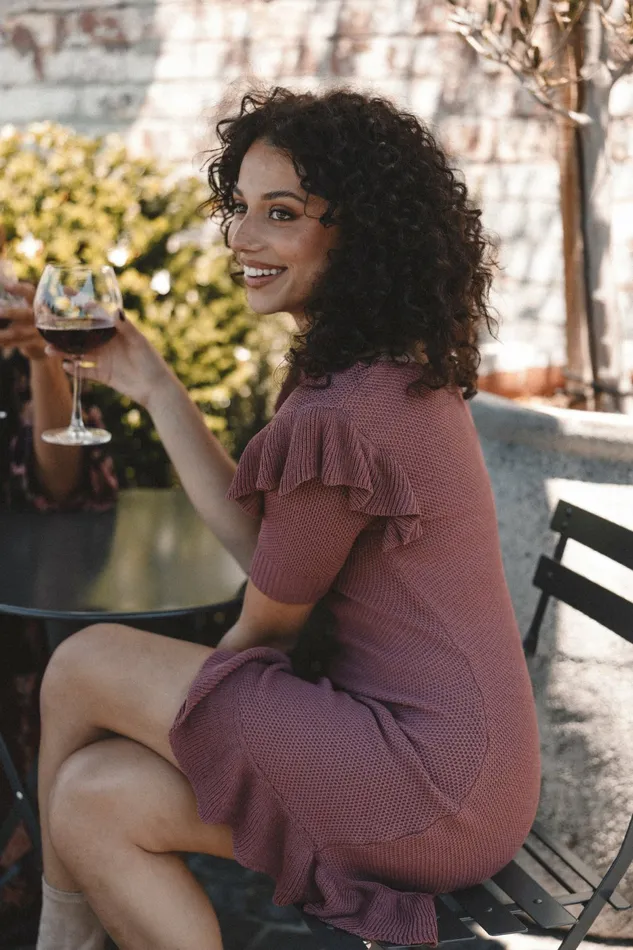 Event Dresses Women Tru Knitted Mini Dress Sienna Petal and Pup