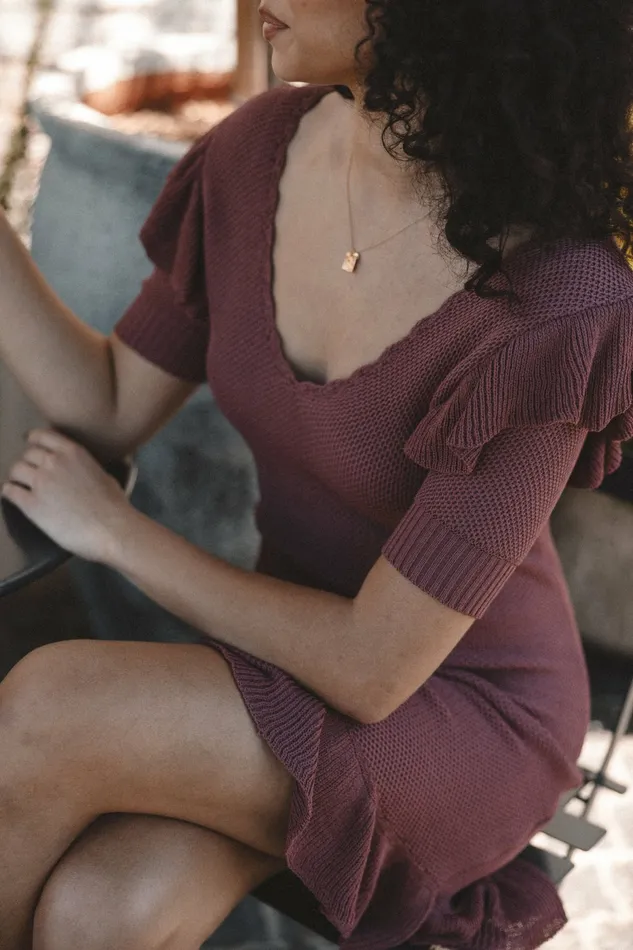 Event Dresses Women Tru Knitted Mini Dress Sienna Petal and Pup