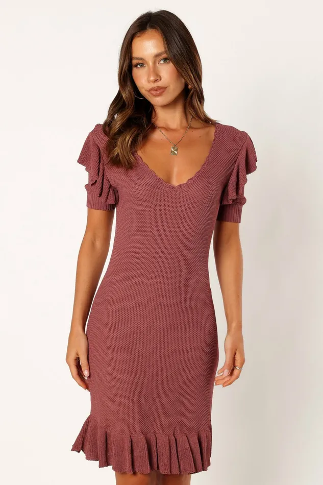 Event Dresses Women Tru Knitted Mini Dress Sienna Petal and Pup